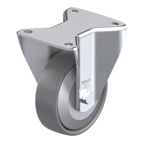 Blickle BH-PO 125G-3-ELS-FA – fiksni točkić Ø125 mm, nosivost 300 kg