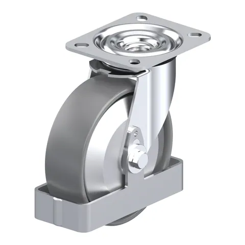 Blickle L-PO 125G-ELS-FA-FS – okretni točkić Ø125 mm, nosivost 250 kg