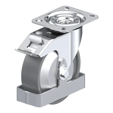 Blickle L-PO 125KA-FI-ELS-FA-FS – okretni točkić Ø125 mm, nosivost 250 kg