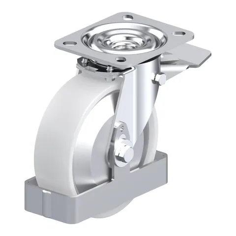 Blickle L-PO 125KA-ST-FA-FS – okretni točkić Ø125 mm, nosivost 250 kg