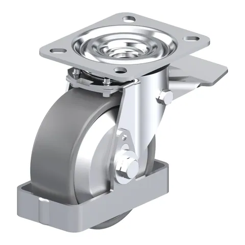 Blickle L-PO 100KA-ST-ELS-FA-FS – okretni točkić Ø100 mm, nosivost 250 kg