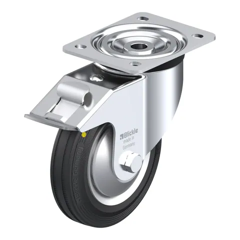 Blickle L-V 162R-FI-EL-FA – okretni točkić Ø160 mm, nosivost 135 kg