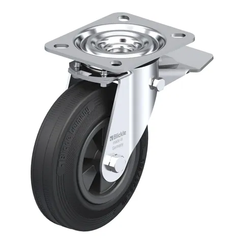 Blickle L-VPP 125G-ST – okretni točkić Ø125 mm, nosivost 100 kg
