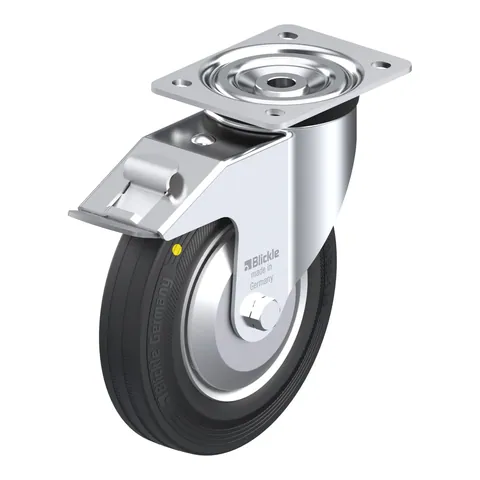 Blickle L-V 202R-FI-EL-FA – okretni točkić Ø200 mm, nosivost 205 kg