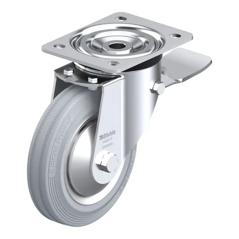 Blickle L-V 162R-ST-SG-FA – okretni točkić Ø160 mm, nosivost 135 kg