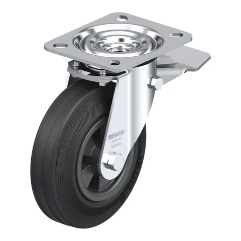 Blickle L-VPP 125R-ST – okretni točkić Ø125 mm, nosivost 100 kg