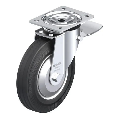 Blickle L-V 202R-ST-FA – okretni točkić Ø200 mm, nosivost 205 kg