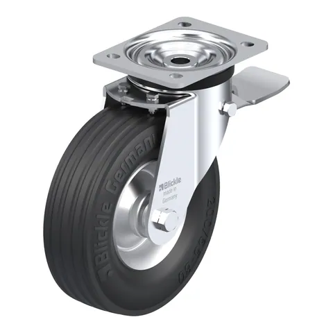 Blickle L-V 205R-ST – okretni točkić Ø200 mm, nosivost 225 kg