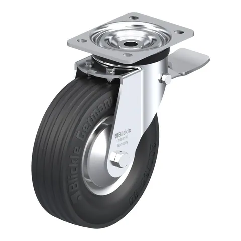 Blickle L-V 205R-ST-FA – okretni točkić Ø200 mm, nosivost 225 kg