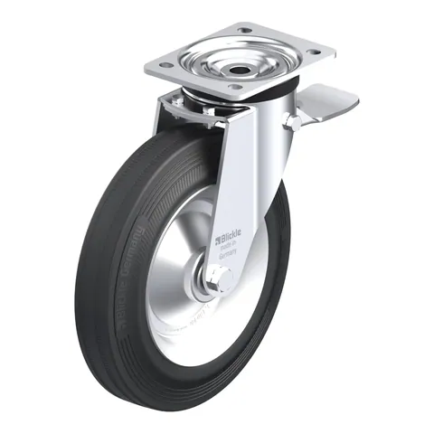 Blickle L-V 252R-3-ST – okretni točkić Ø250 mm, nosivost 295 kg