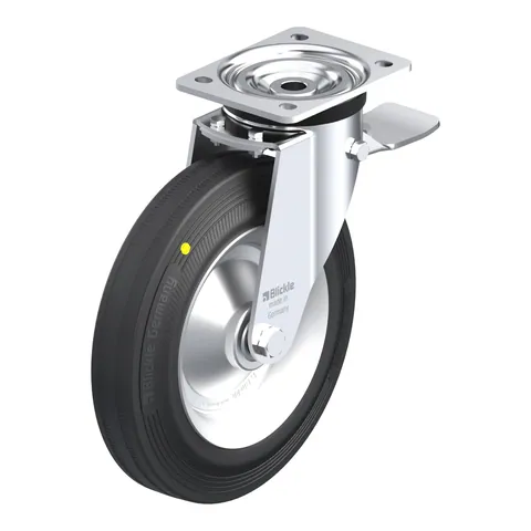 Blickle L-V 252R-3-ST-EL – okretni točkić Ø250 mm, nosivost 295 kg
