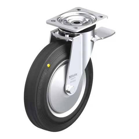 Blickle L-V 252R-3-ST-EL-FA – okretni točkić Ø250 mm, nosivost 295 kg