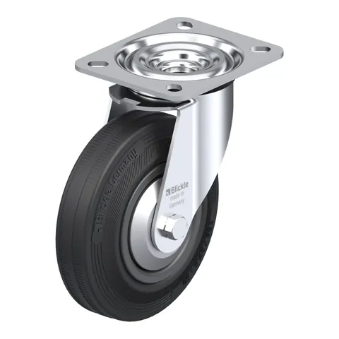 Blickle L-VPP 125G-FA – okretni točkić Ø125 mm, nosivost 100 kg