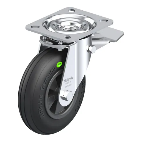 Blickle L-VWPP 125G-ST – okretni točkić Ø125 mm, nosivost 50 kg