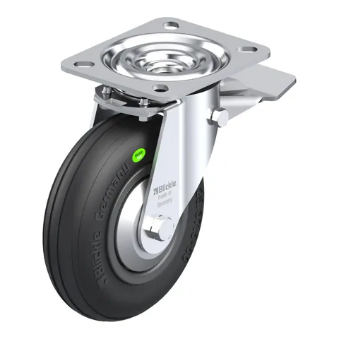 Blickle L-VWPP 125G-ST-FA – okretni točkić Ø125 mm, nosivost 50 kg
