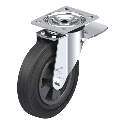 Blickle L-VPP 200R-ST – okretni točkić Ø200 mm, nosivost 205 kg