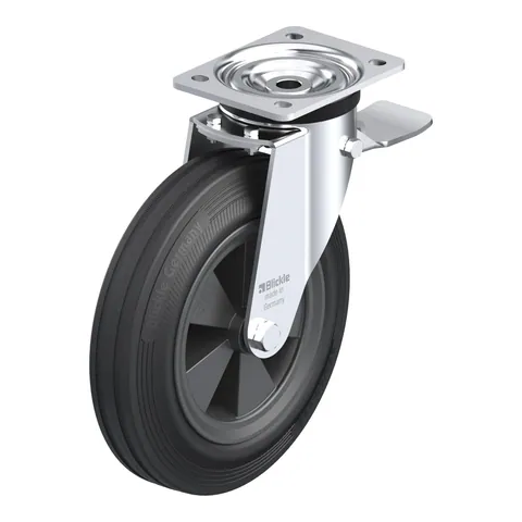 Blickle L-VPP 250G-3-ST – okretni točkić Ø250 mm, nosivost 295 kg
