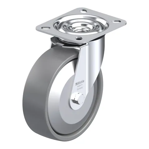 Blickle LE-PO 125KA-ELS-FA – okretni točkić Ø125 mm, nosivost 150 kg