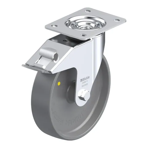 Blickle LE-PO 200G-FI-ELS – okretni točkić Ø200 mm, nosivost 300 kg