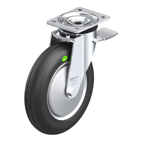 Blickle L-VW 252R-3-ST-FA – okretni točkić Ø250 mm, nosivost 160 kg