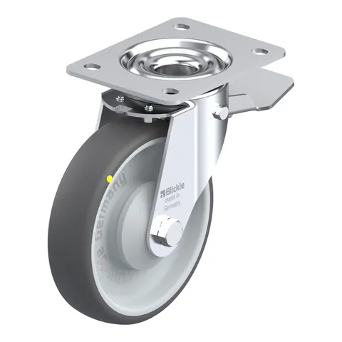 Blickle LE-PATH 160KA-ST-ELS – okretni točkić Ø160 mm, nosivost 260 kg