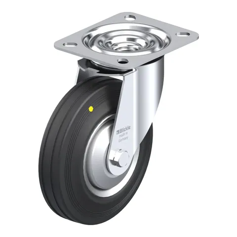 Blickle LE-VE 125R-EL-FA – okretni točkić Ø125 mm, nosivost 100 kg