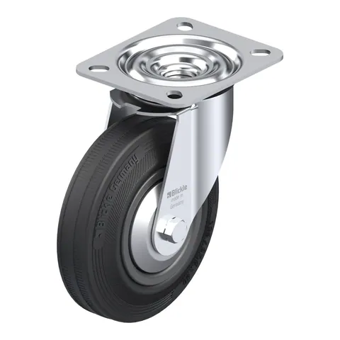 Blickle LE-VPP 125G-FA – okretni točkić Ø125 mm, nosivost 100 kg