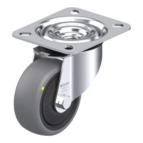 Blickle LE-TPA 80KF-ELS – okretni točkić Ø80 mm, nosivost 65 kg