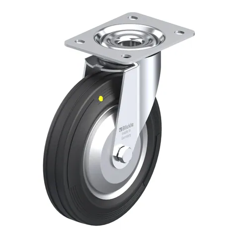 Blickle LE-VE 200R-EL-FA – okretni točkić Ø200 mm, nosivost 205 kg