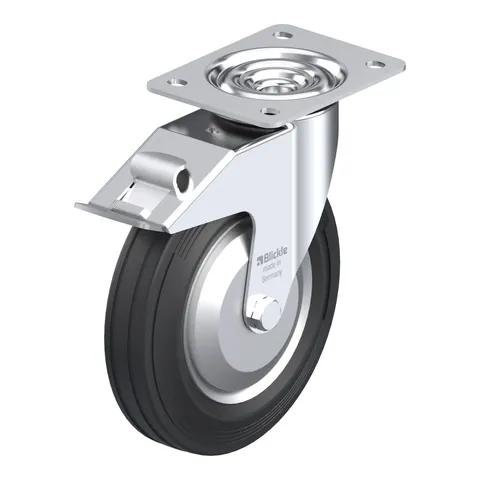 Blickle LE-VE 200R-FI-FA – okretni točkić Ø200 mm, nosivost 205 kg