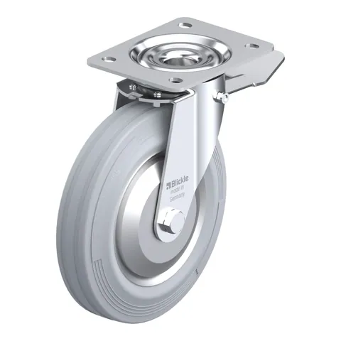 Blickle LE-VE 200R-ST-SG-FA – okretni točkić Ø200 mm, nosivost 205 kg
