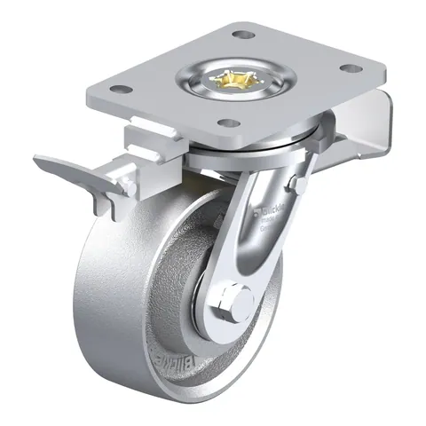 Blickle LO-G 127K-ST-RI4 – okretni točkić Ø125 mm, nosivost 750 kg