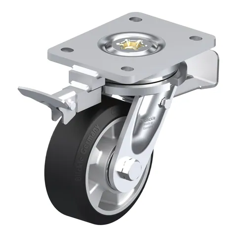 Blickle LO-ALEV 127K-ST-RI4 – okretni točkić Ø125 mm, nosivost 300 kg