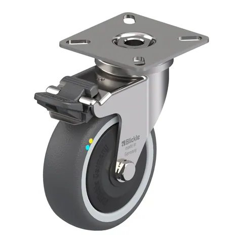 Blickle LPXA-PATH 75KFD-FI-ELS – okretni točkić Ø75 mm, nosivost 65 kg
