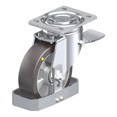 Blickle LH-ALST 160K-ST-AS-FS – okretni točkić Ø160 mm, nosivost 580 kg