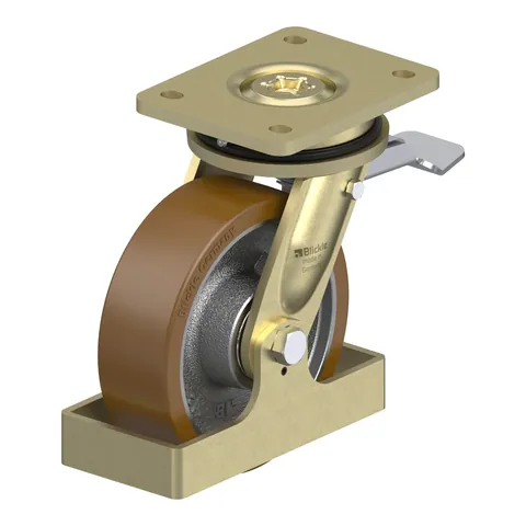 Blickle LS-GB 160K-ST-FS – okretni točkić Ø160 mm, nosivost 800 kg