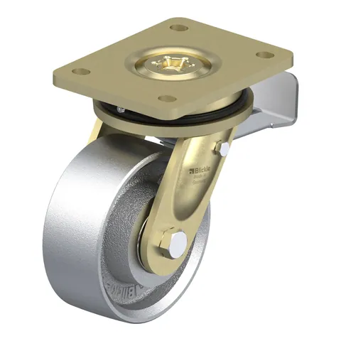 Blickle LS-G 127K-ST – okretni točkić Ø125 mm, nosivost 750 kg