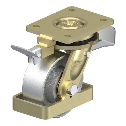 Blickle LS-G 127K-ST-RI4-FS – okretni točkić Ø125 mm, nosivost 750 kg