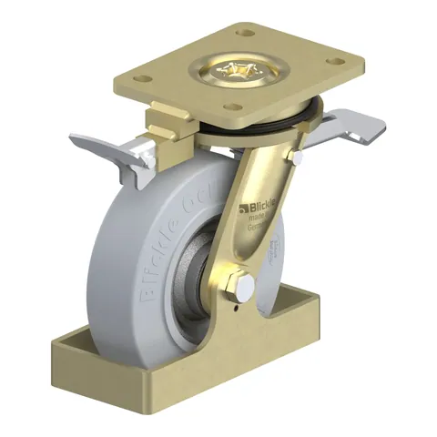 Blickle LS-SE 160K-ST-SG-RI4-FS – okretni točkić Ø160 mm, nosivost 450 kg