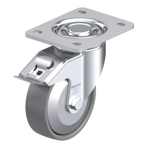 Blickle LH-PO 125KA-3-FI-ELS-FA – okretni točkić Ø125 mm, nosivost 300 kg