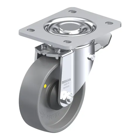 Blickle LH-PO 125KA-3-ST-ELS – okretni točkić Ø125 mm, nosivost 300 kg