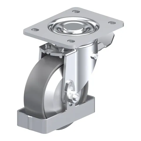 Blickle LH-PO 125G-3-ST-ELS-FA-FS – okretni točkić Ø125 mm, nosivost 300 kg