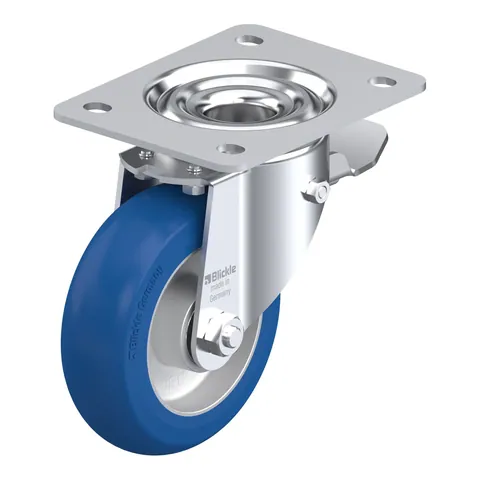 Blickle LK-ALBS 125K-3-ST-CO – okretni točkić Ø125 mm, nosivost 350 kg