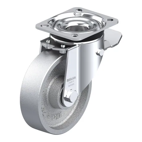 Blickle LK-G 125K-1-ST – okretni točkić Ø125 mm, nosivost 350 kg