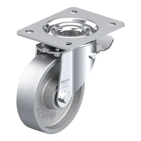 Blickle LK-G 125K-3-ST – okretni točkić Ø125 mm, nosivost 350 kg