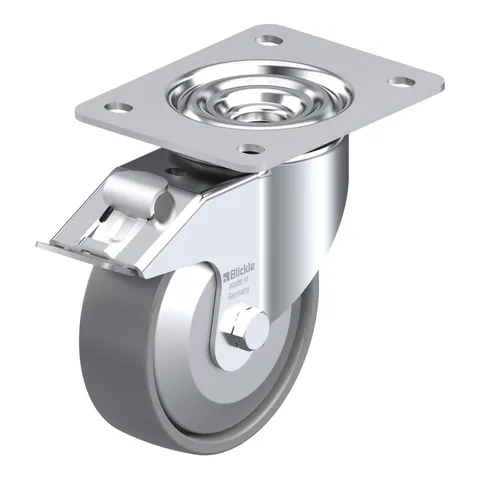 Blickle LK-PO 125KA-3-FI-ELS-FA – okretni točkić Ø125 mm, nosivost 300 kg