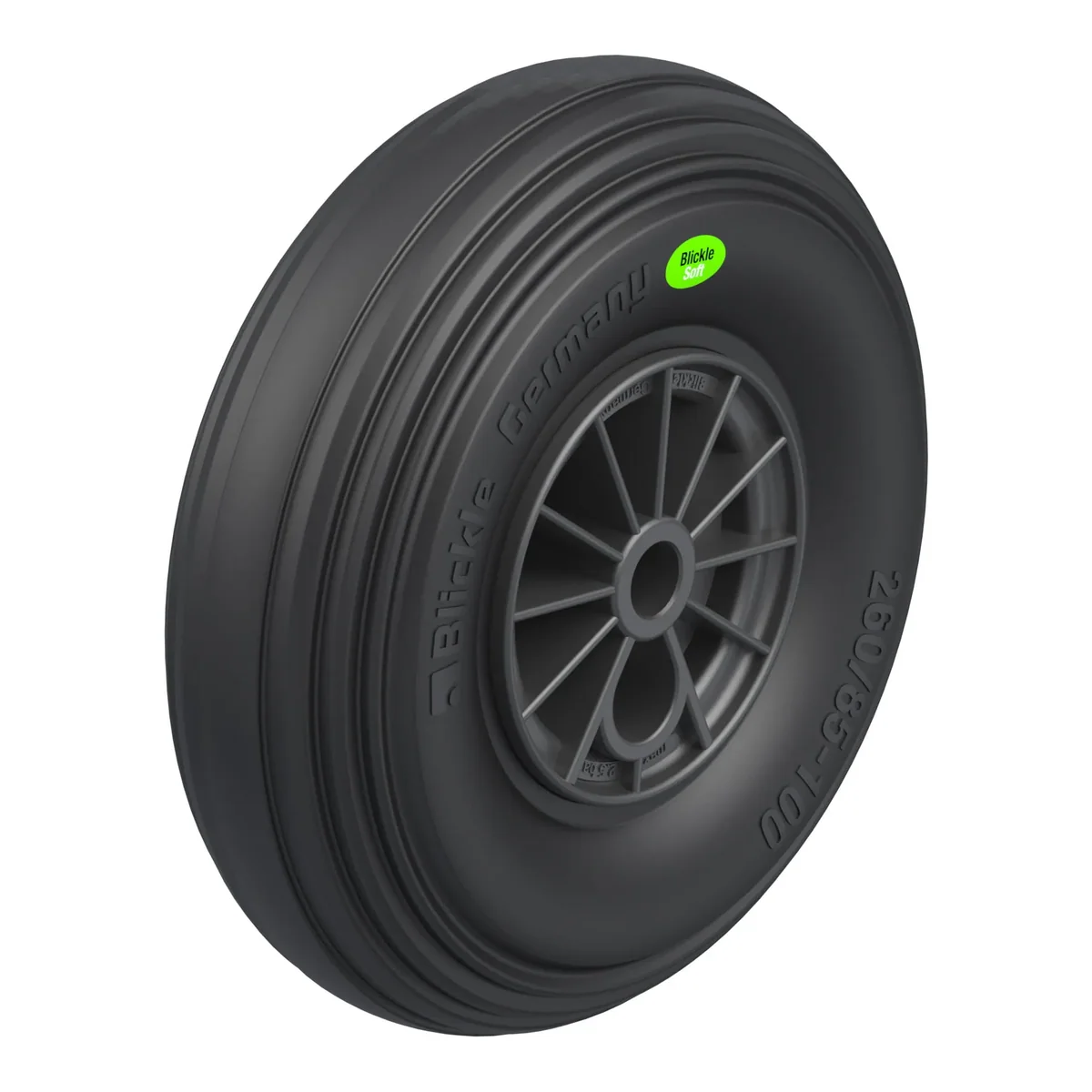 Blickle VWPP 260/20G – točak Ø260 mm, nosivost 200 kg