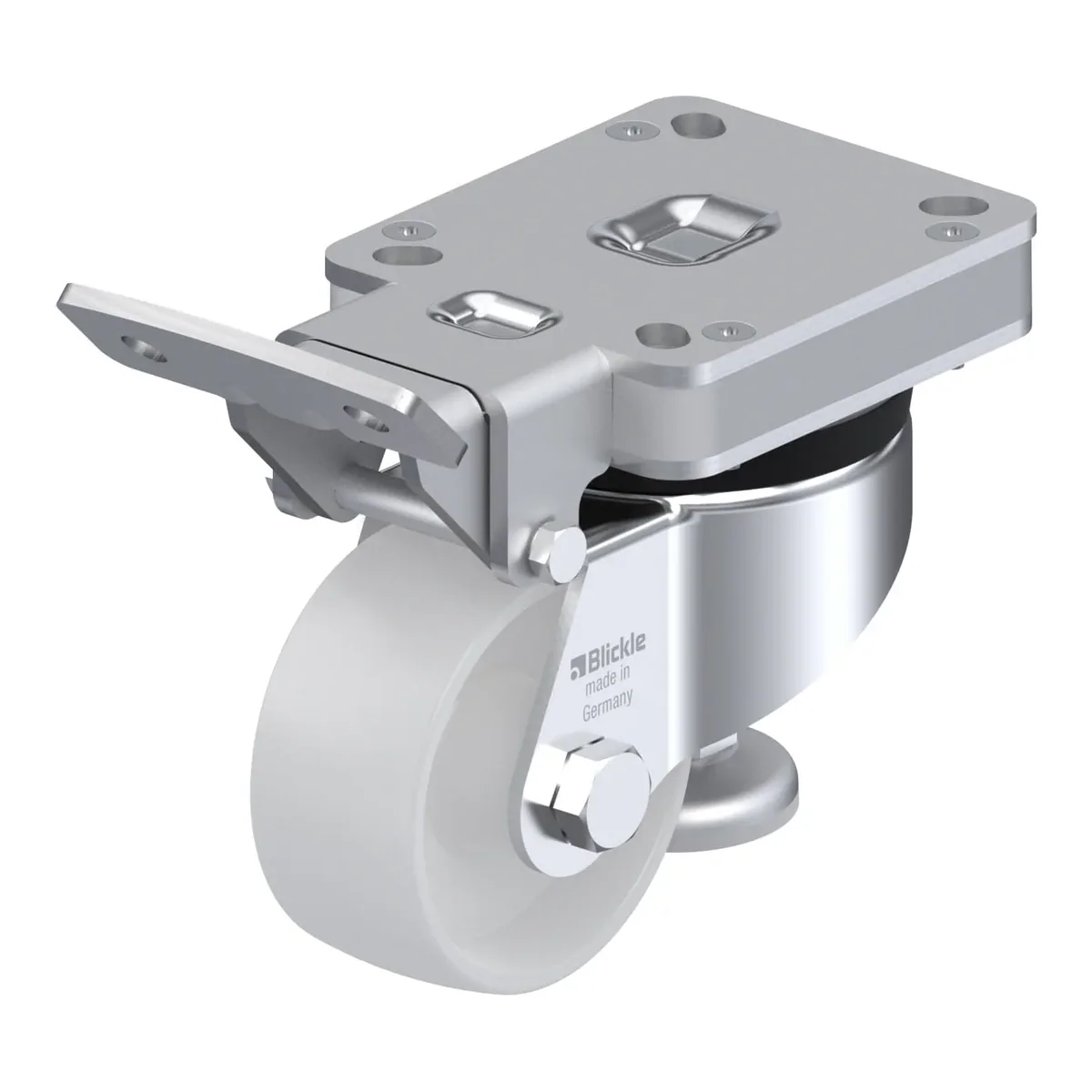 Blickle HRLK-PO 82G – nivelacioni točkić Ø80 mm, nosivost 230 kg