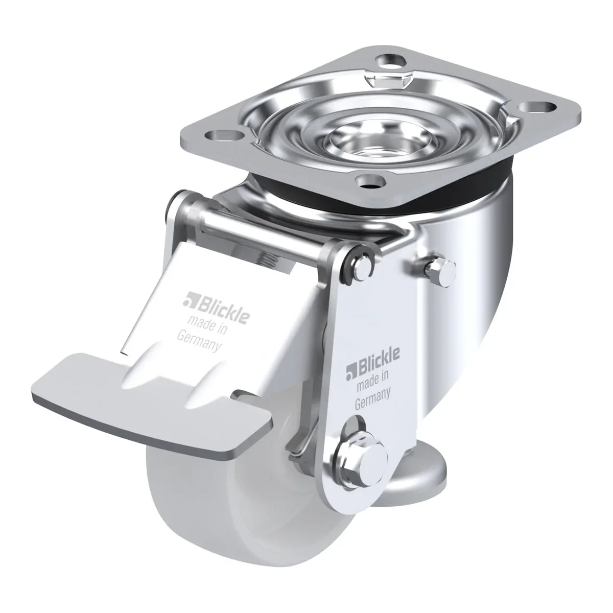 Blickle HRLK-PO 80G-F – nivelacioni točkić Ø80 mm, nosivost 150 kg