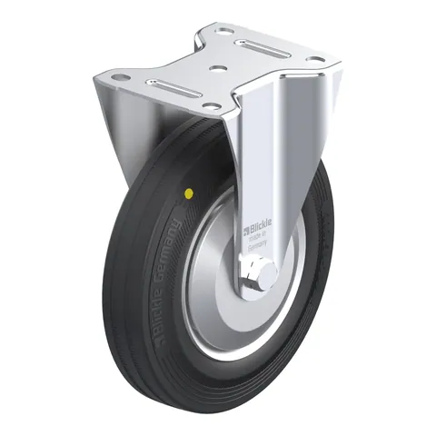 Blickle B-V 202R-EL-FA – fiksni točkić Ø200 mm, nosivost 205 kg